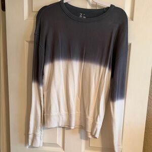 Zella Gray and White Ombre Sweatshirt